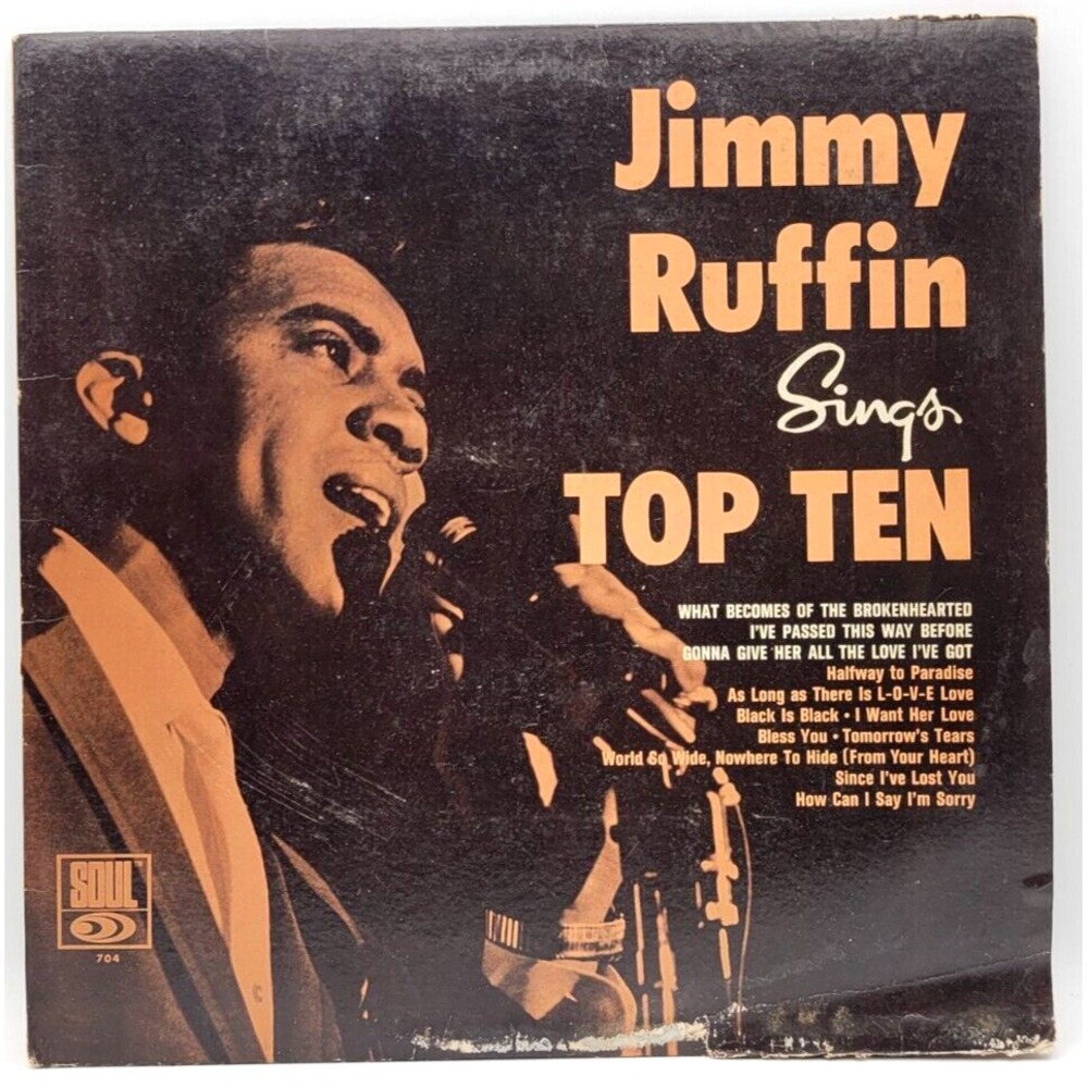 JIMMY RUFFIN - TOP TEN - R&B SOUL LP RECORD MOTOWN SOUL